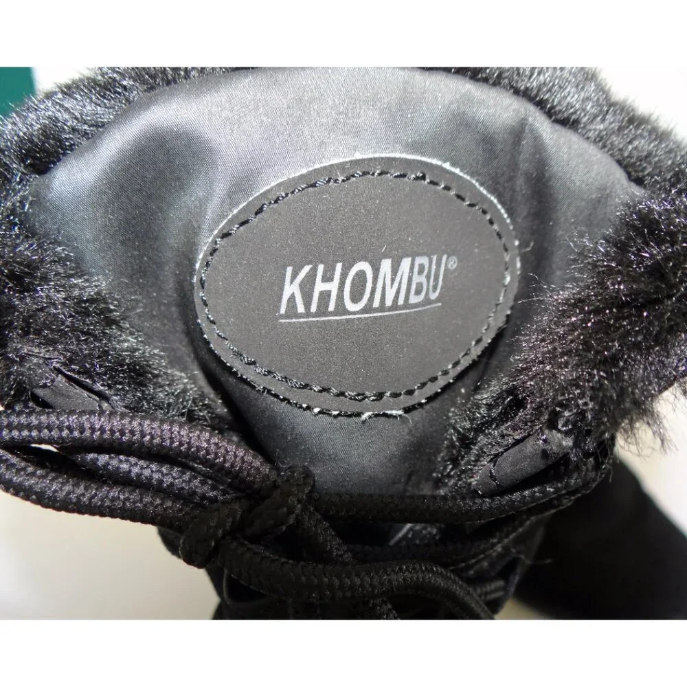 KHOMBU Anne Waterproof Boots Black Size 7 M Women's Winter / Snow Boots